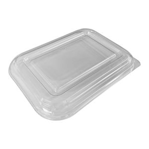 PureFiber rectangular lid for 1000ml, 180 pcs, r-Pet, transparent [k/180]
