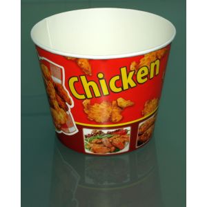 Paper bucket for chickens 2950ml, price per package 50pcs