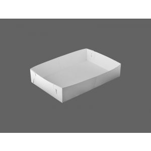 Pudełka składane do ciast z perforacją po środku 23x15,5x4,5 op.100szt.