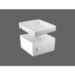 Pudełka cukiernicze składane z pokrywką 15,5x14x9 cm, cena za komplet 100szt