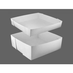 Confectionery folding boxes with lid 31x31x10 cm, price per set of 50 pieces