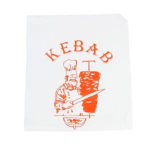 KEBAB paper pouch printed CHEF price per pack 250 pieces