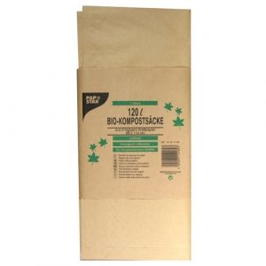 Waste sacks 120l of paper, 3 pieces, brown