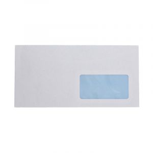 Envelopes C6/5 white NK NEVADA op.1000 pieces right window, 114x229mm