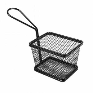 Serving basket black 10x7.8x7cm