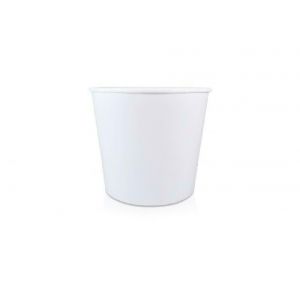 Paper Bowl 4100ml (114pcs) white + lid
