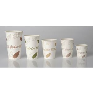 Paper mug 0% plasic 400ml op.50pcs dia 9cm, h 13,9cm (k/20) Pure