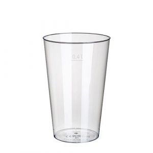 Cups PS 0.4l crystal, pack of 50pcs