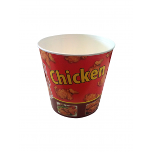 Paper bucket for chickens 5520ml, price per package 35pcs.
