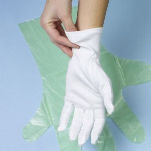 Rękawiczki bawełniane białe, rozmiar XL, cena za opakowanie 12 par