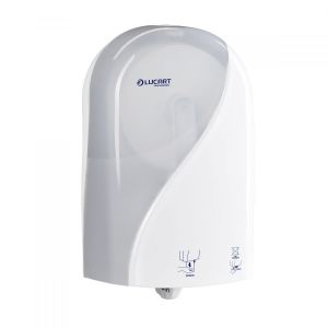 LUCART toilet paper dispenser MINI JUMBO Identity, white AutoCut