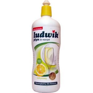 LUDWIK Dishwashing liquid 900 ml LEMON (12)