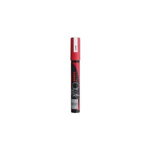 UNI CHALK chalk marker PWE-5M red round tip - writing line thickness: 1,8 - 2,5 mm (c/6)