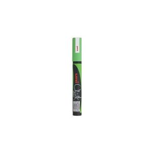 UNI CHALK chalk marker PWE-5M green round tip - writing line thickness: 1,8 - 2,5 mm (c/6)