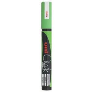 UNI CHALK chalk marker PWE-5M green round tip - writing line thickness: 1,8 - 2,5 mm (c/6)
