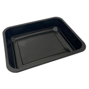 T B 227/178/1 H45 G sealing container, 80pcs, capacity 1100ml height 4.5cm, black, not divided, smooth, ANIS (k/4)