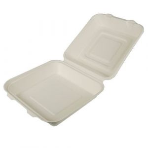 Sugar cane box 8,5 x 24,5 x 24,5 cm, not divided, price per package 25pcs