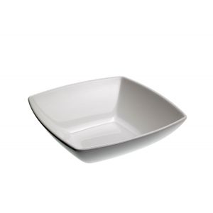 Square bowl 21x21x7 white