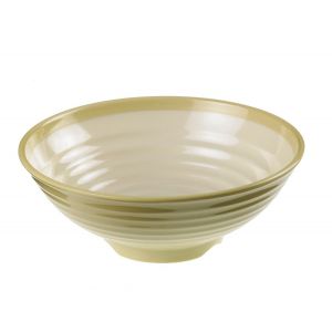 Round bowl bicolor yellow/white