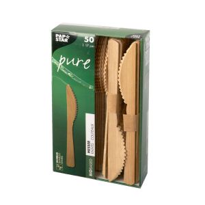Bamboo knife 170mm PURE, 50 pieces
