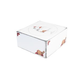Box 25x25x12 white with printed "Patina" 50pcs.