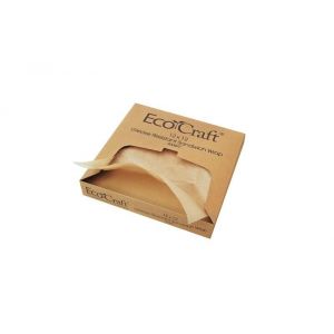 Waxed wrapping paper in EcoCraft® dispenser 30x30cm, 1000 sheets