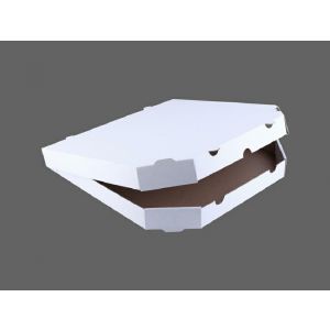 Pizza boxes 40x40cm, 50pcs cut corners h=4cm, white-grey wave E TnP