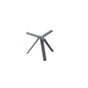 Metal base stand 10x10cm rubber coated
