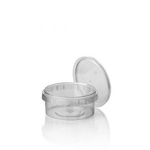 Containers PP with seal 240ml, set with lid, diameter 11.8xh.5.1cm set of 36 pieces
