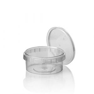 Containers PP 300 ml with seal set with lid dia. 11.8 h 5.1 cm, 50 pieces