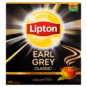 Herbata LIPTON EARL GREY, 100 torebek, op. 1 szt.
