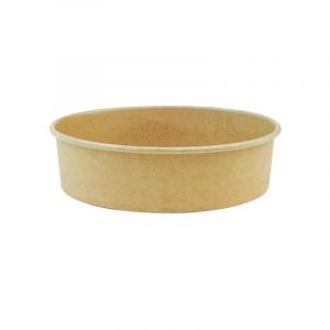 KRAFT bowl diameter 185mm 850ml h49mm op.50pcs PE coated (k/6)