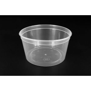 PP round soup container B 500ml 50pcs H5 transparent BIS-PAK /CARTONS/ (k/9)