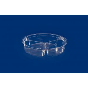 K 813-8010 round container 540ml op.50pcs tri-fold (k/8) rPET
