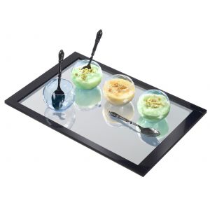 Mirror tray Infinity PMMA rectangular, 40x30x0,5cm, reusable, 2 pcs