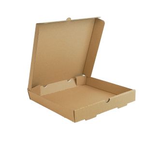 Pizza boxes 32x32cm, 100pcs. straight corners h=4cm, Grey Wave E TnP