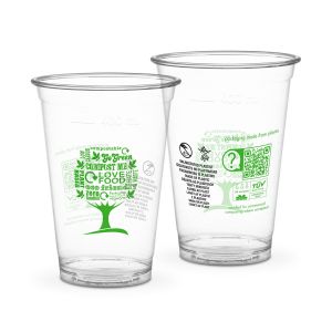 PLA cups fi 96mm 400ml Green Tree 50pcs, biodegradable, 16oz (k/20) SUP