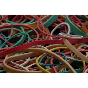 Rubber bands, circumference 20x1.5, diameter 15mm, 1kg approx. 7100 pieces
