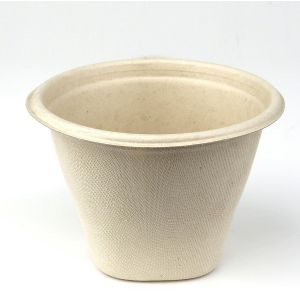 BePulp round bowl, 500ml, diameter 130xh.90mm, plant pulp, 100 pieces