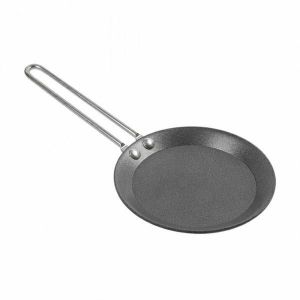 Steel mini pan with handle black diameter 12,8x1,2cm, 1 pc