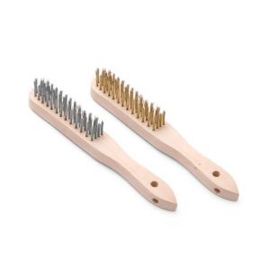 Grill Brush - Set with steel and brass bristles 