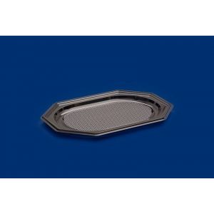 Catering tray PET black 350mm, 10 pieces