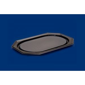 Catering tray PET black 550mm, 10 pieces