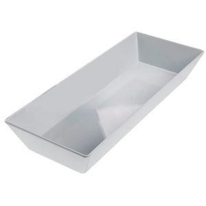 Rectangular tray Le Perle white high melamine 50x20x7.5cm