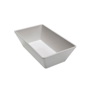 Rectangular tray Le Perle white high melamine 25x15x7,5cm