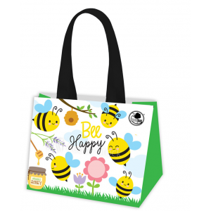 GREENBAG PP bag BEE HAPPY 14L full colour, 100 pp.woven (k/100)