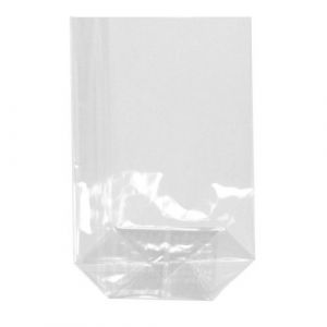Decorative PP crossbody bags 10x3.5x15cm crystal clear, 300 pieces