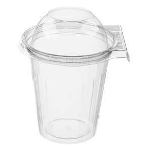 Cup PET with seal 500ml dia 114mm, convex lid, 340 pieces