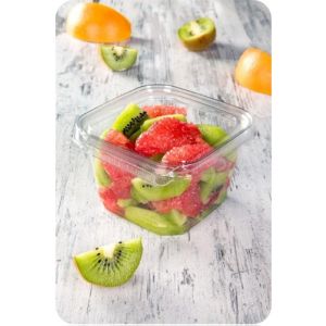 TS square container with seal 350ml 520pcs rPET