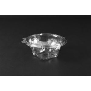 Salad bowl PET V 82 round with lid 375 ml, 75 pieces